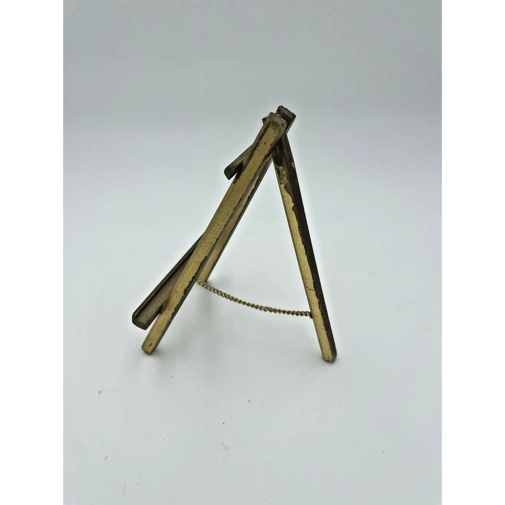 Vintage Wooden Wood‎ Gold Gilt Easel Display Stand 7